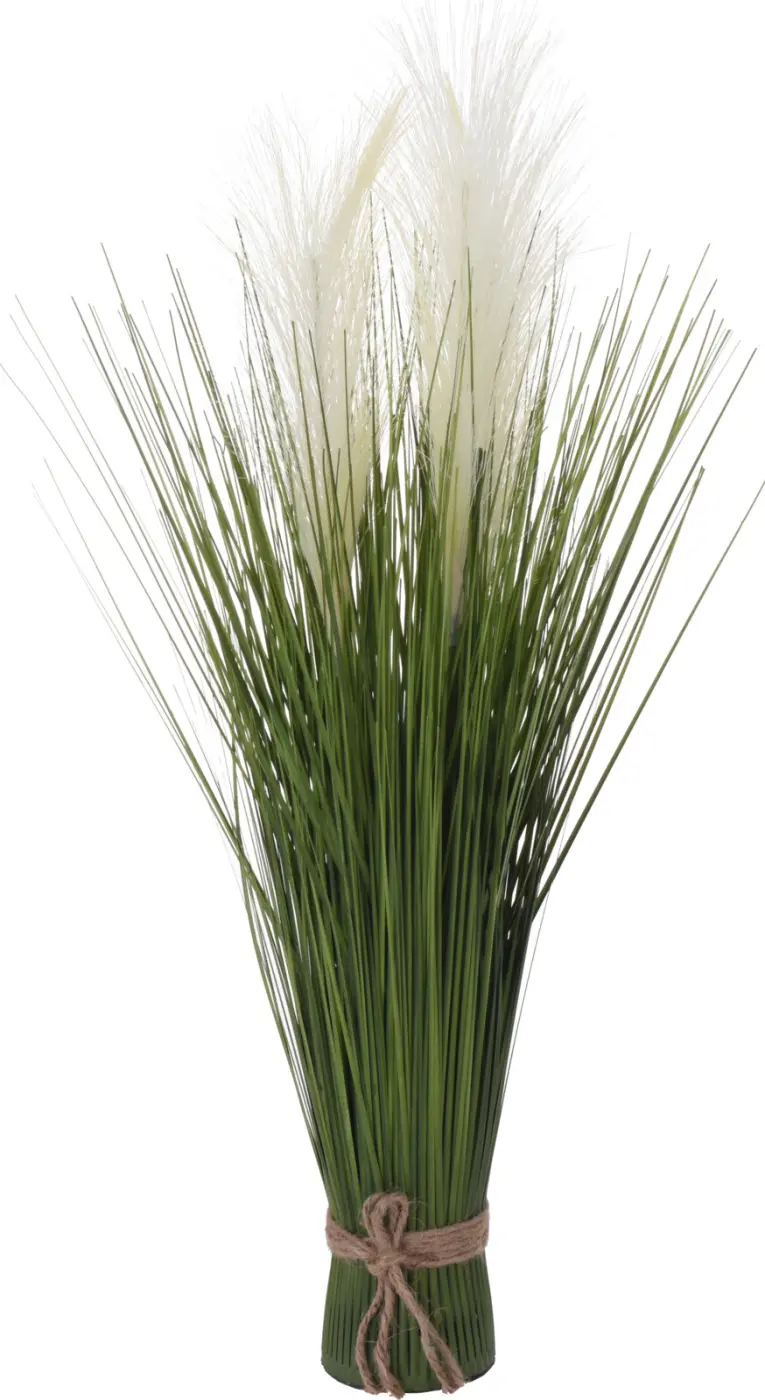 Grasstrauch mit Blumen