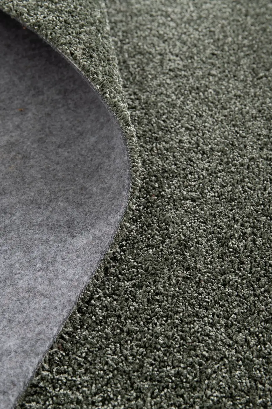 Teppich Dolce 120 x120 cm rund dunkelgrau