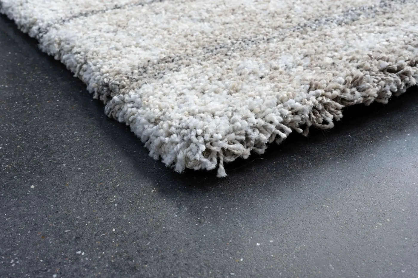 Teppich Mehari 160 x 230 cm weiß, braun, grau