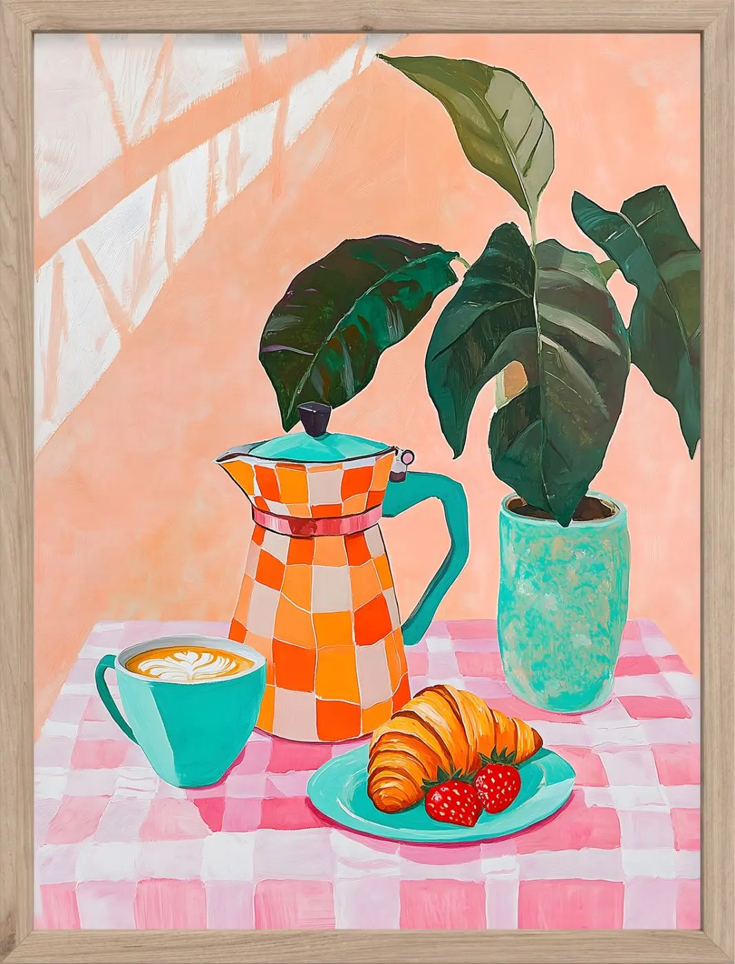 Bild gerahmt Brunch 30 x 40 cm 