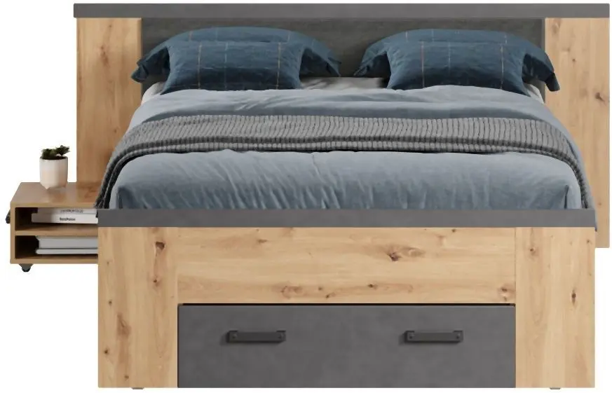 Bett Follow 180 x 200 Artisan Eiche / Matera
