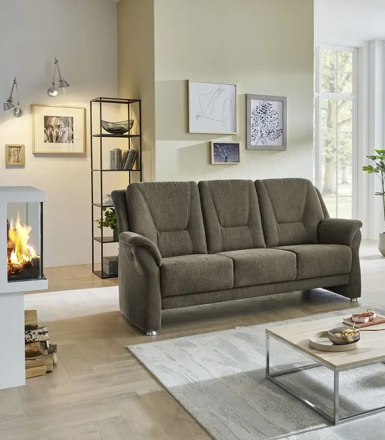 3-Sitzer couchliebe. LS404620 braun Basismodell