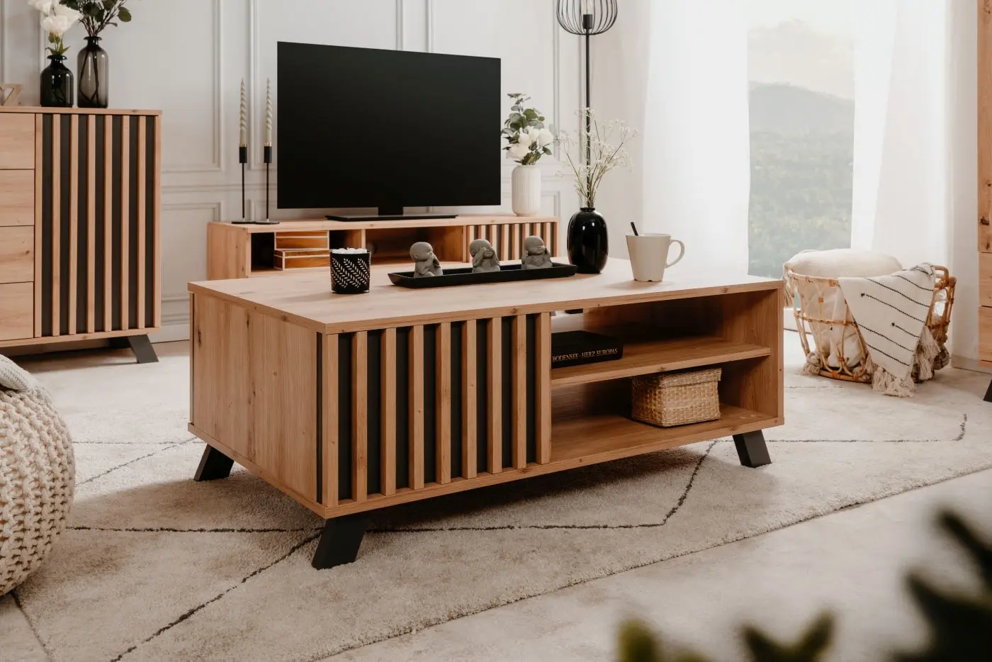 Couchtisch Medan Artisan Eiche/anthrazit