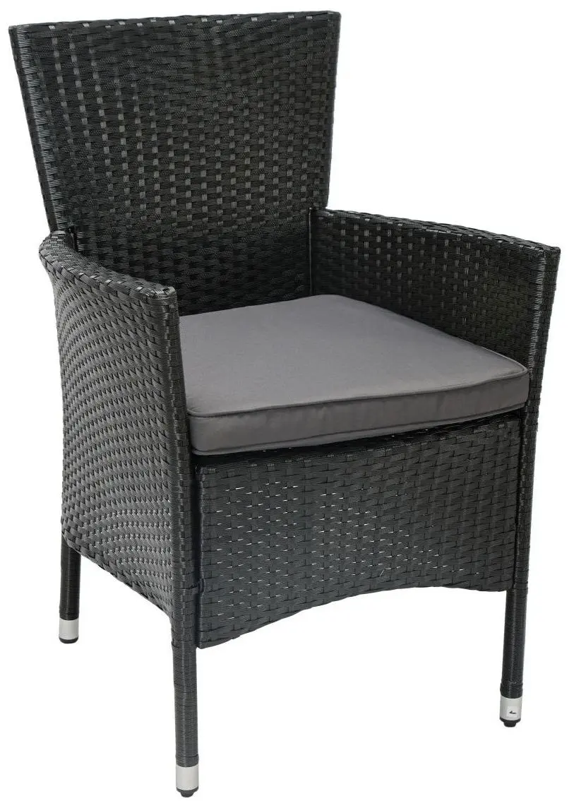 Outdoor-Sitzgruppe mit Tisch grau