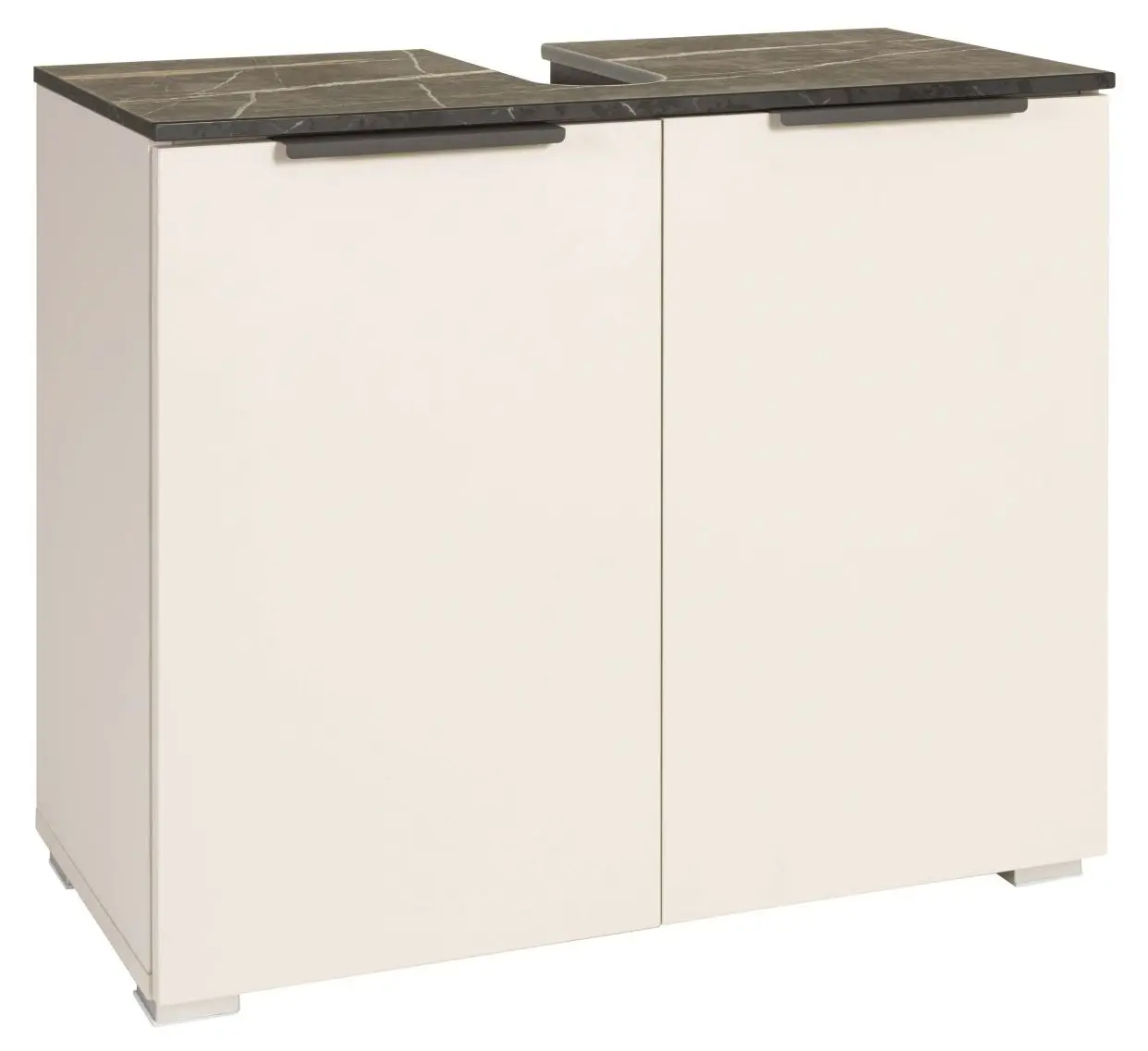 Waschbeckenunterschrank Promessa cashmere/Sahara Marmor