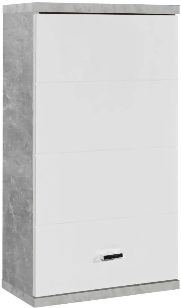 Hängeschrank Pool betonfarbig/weiß