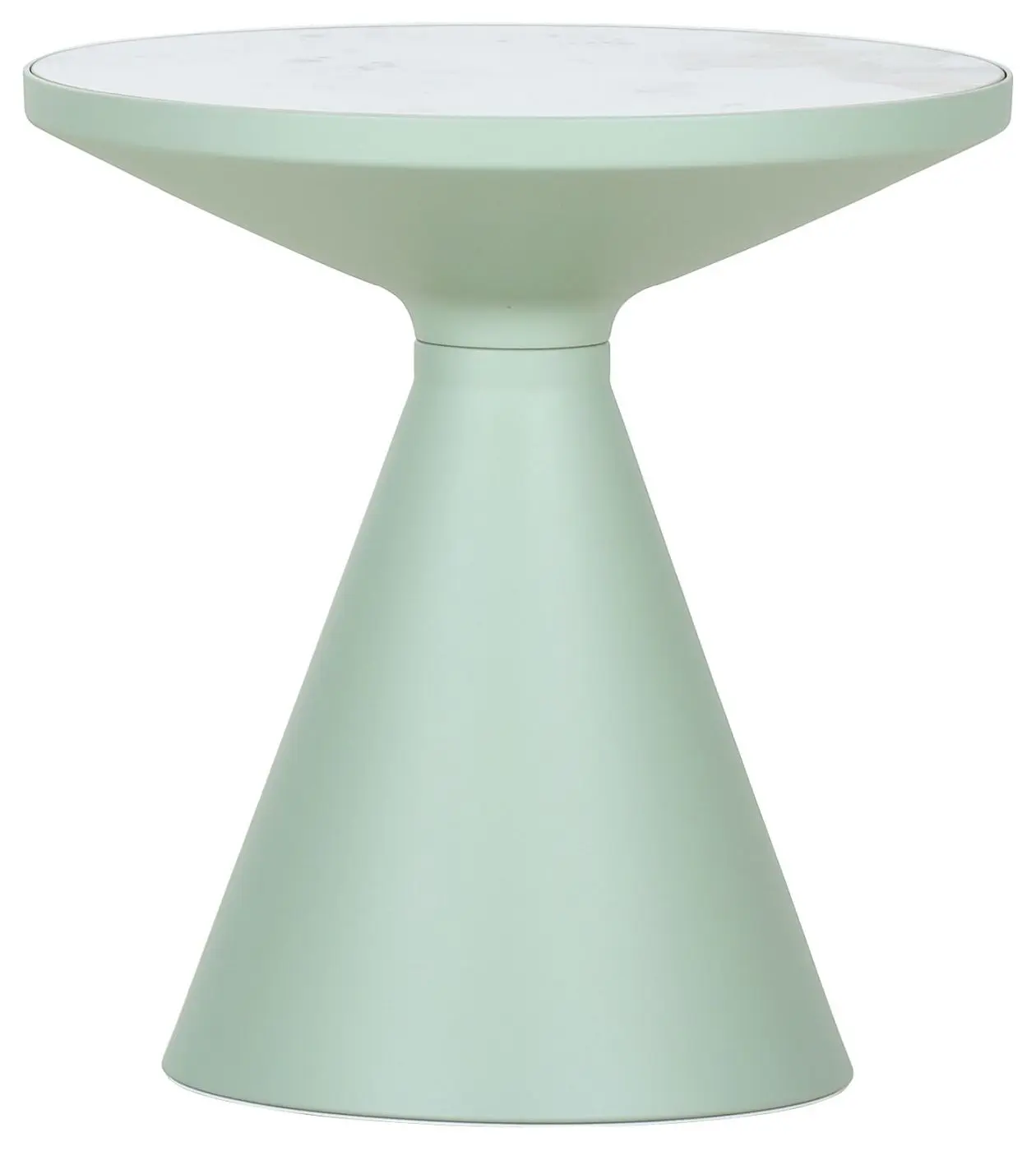 Beistelltisch Amalya weiß Hochglanz/hellgrün