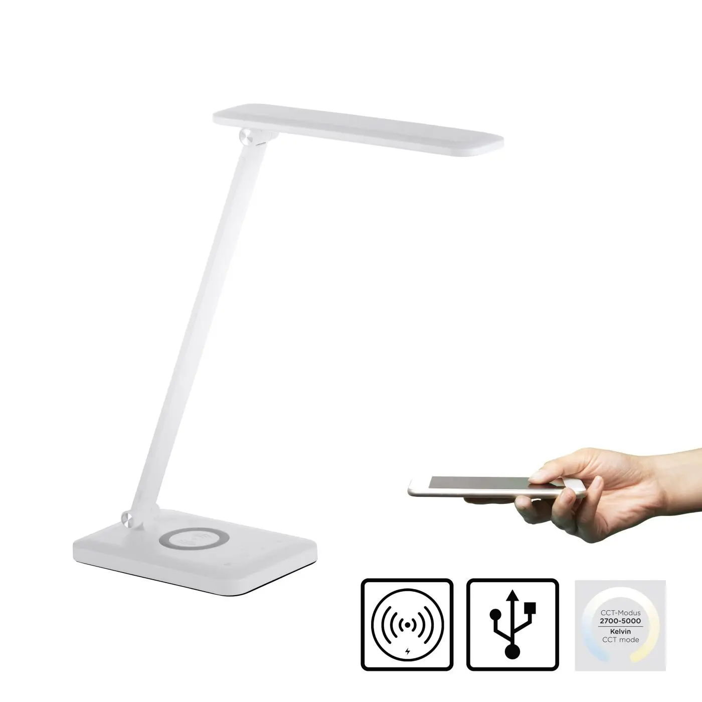LED-Tischleuchte Florentina weiß