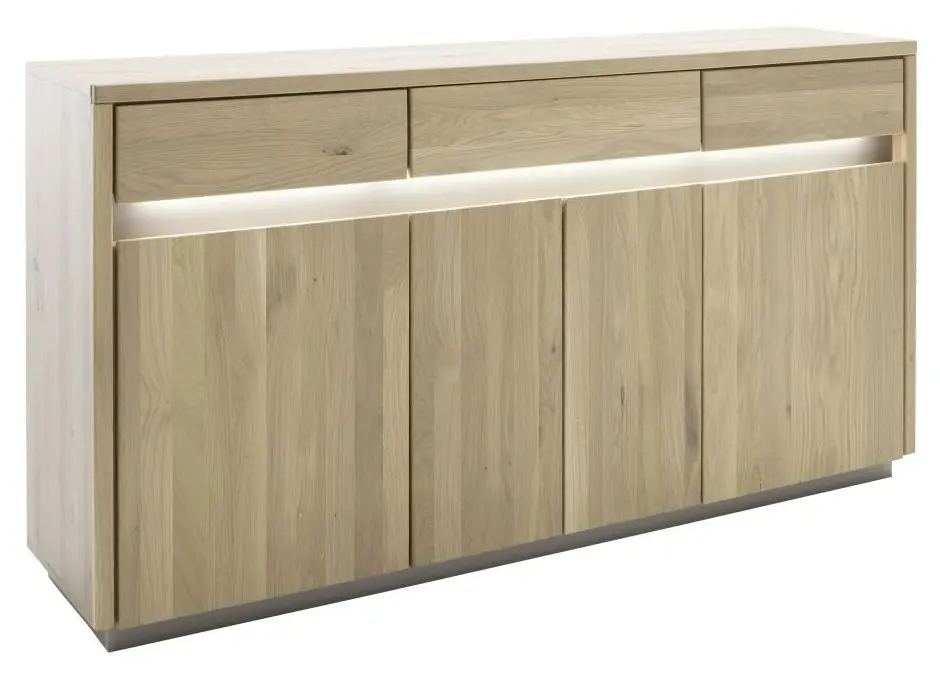 Sideboard Spiekeroog Kristalleiche teilmassiv