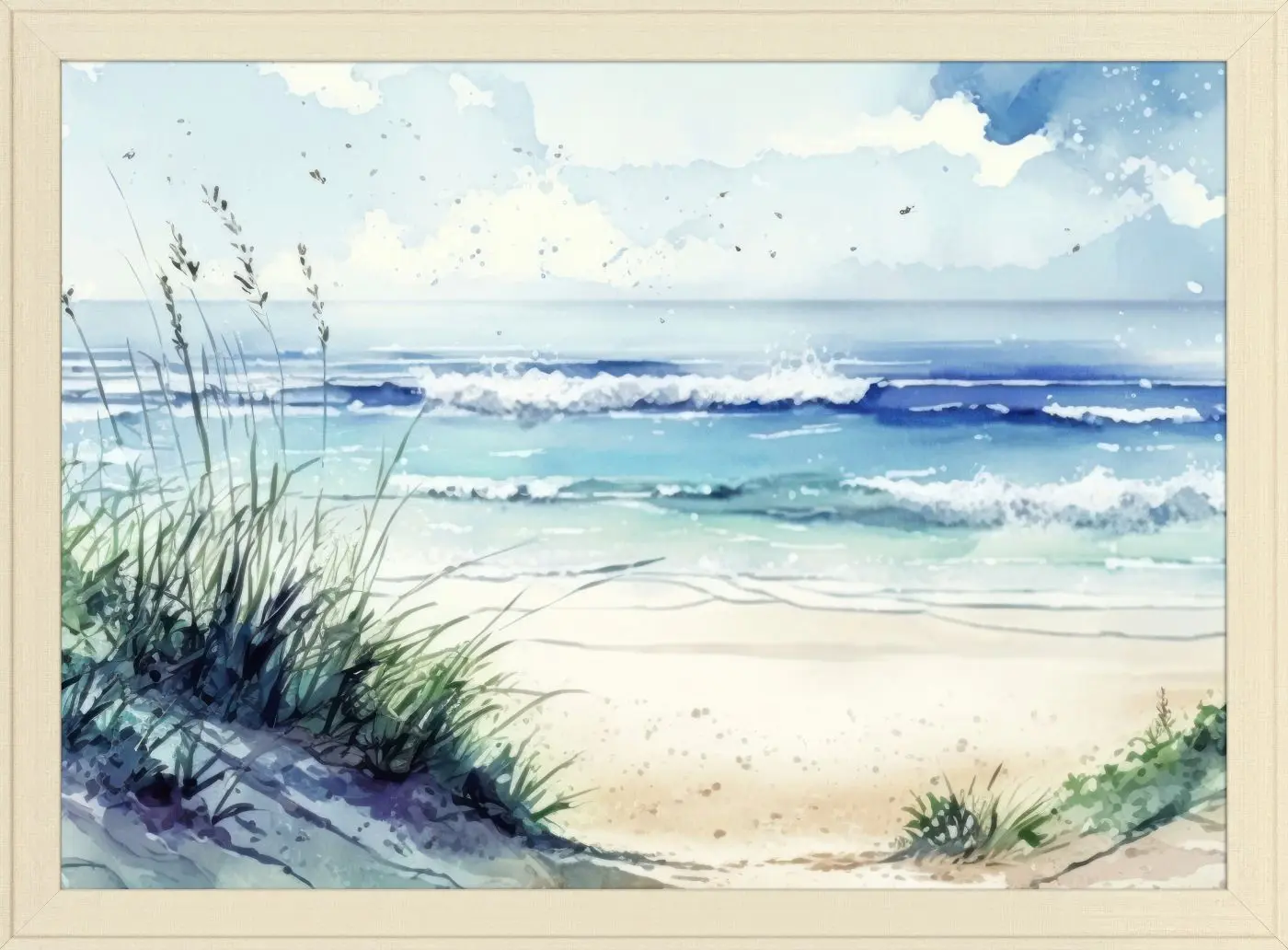 Kunstdruck gerahmt Düne 56 x 76 cm