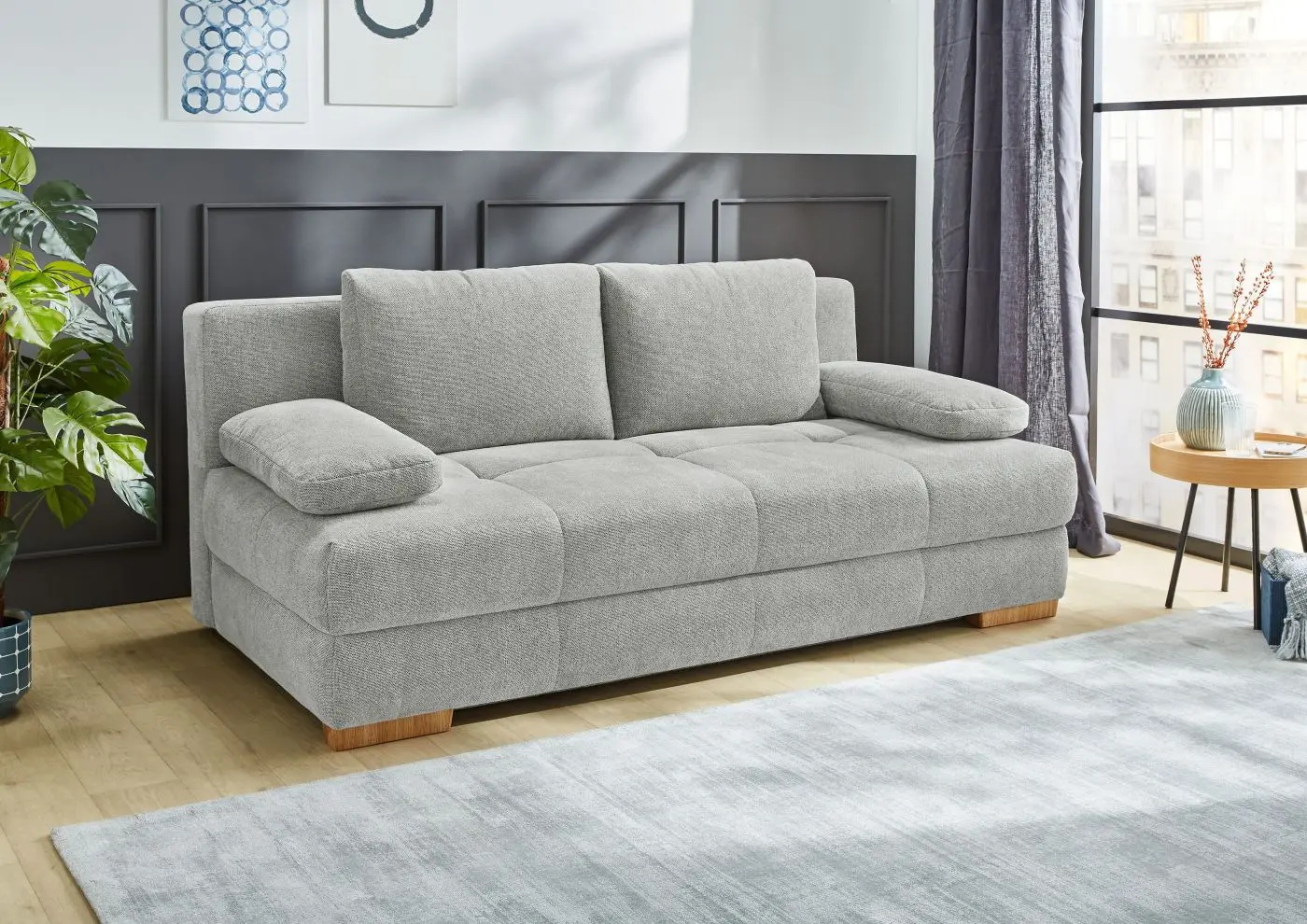 Schlafsofa Calli hellgrau
