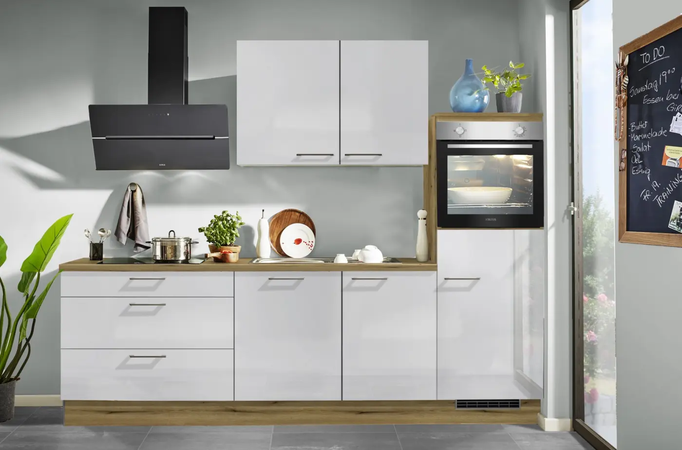 Küchenzeile pino PN215 weiß
