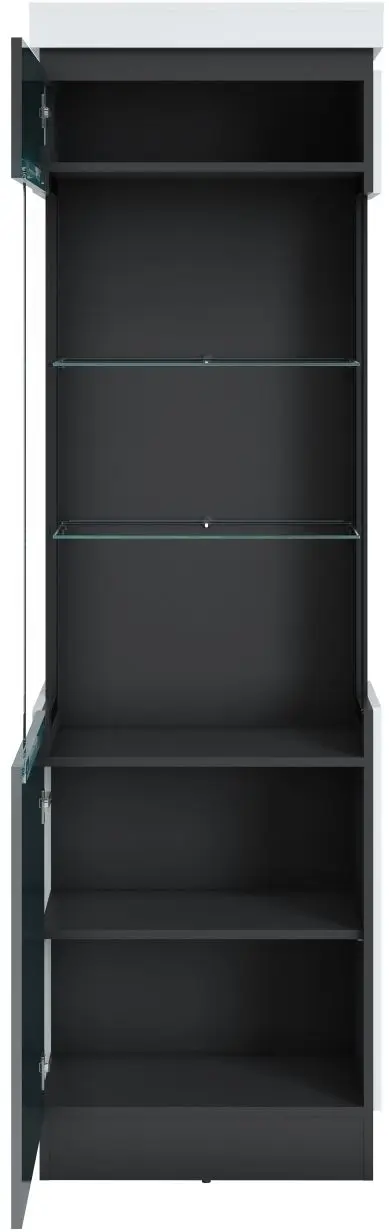 Vitrine Campania weiß/anthrazit