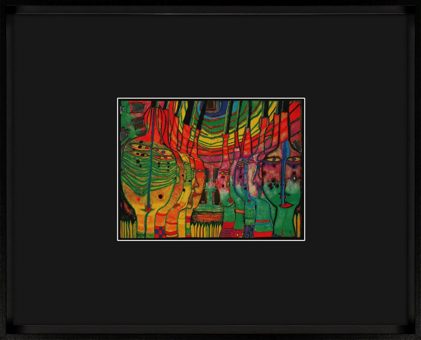 Gerahmte Kunstkarte "Das Ende der Griechen" 25 x 31 cm