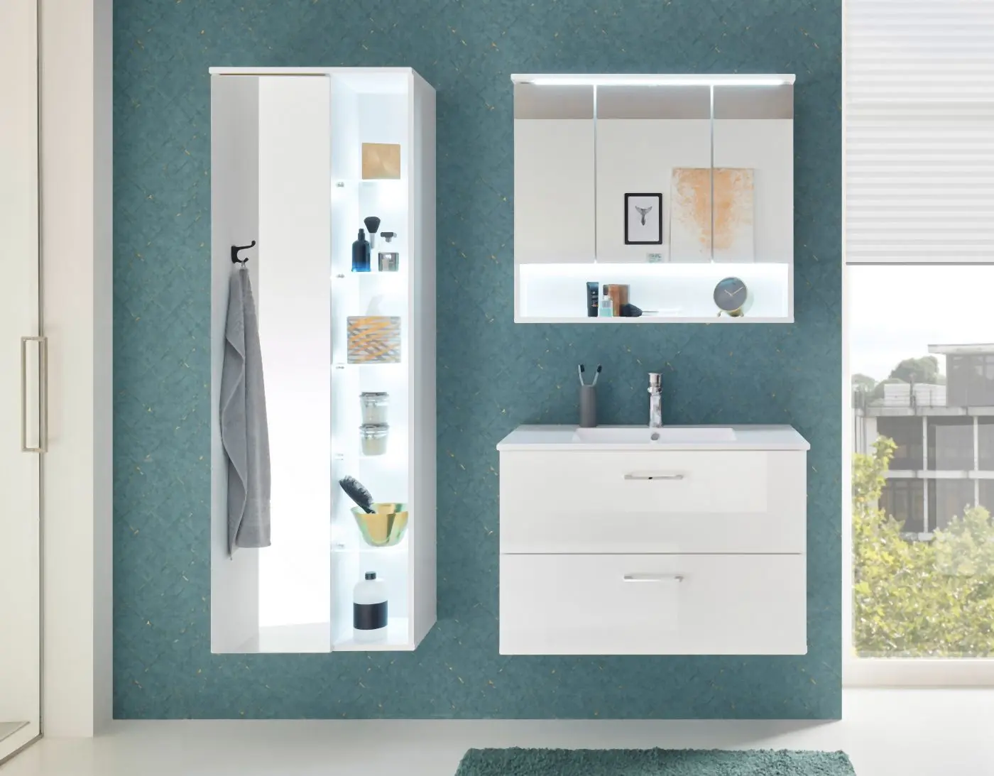 Waschbeckenunterschrank Best weiß 