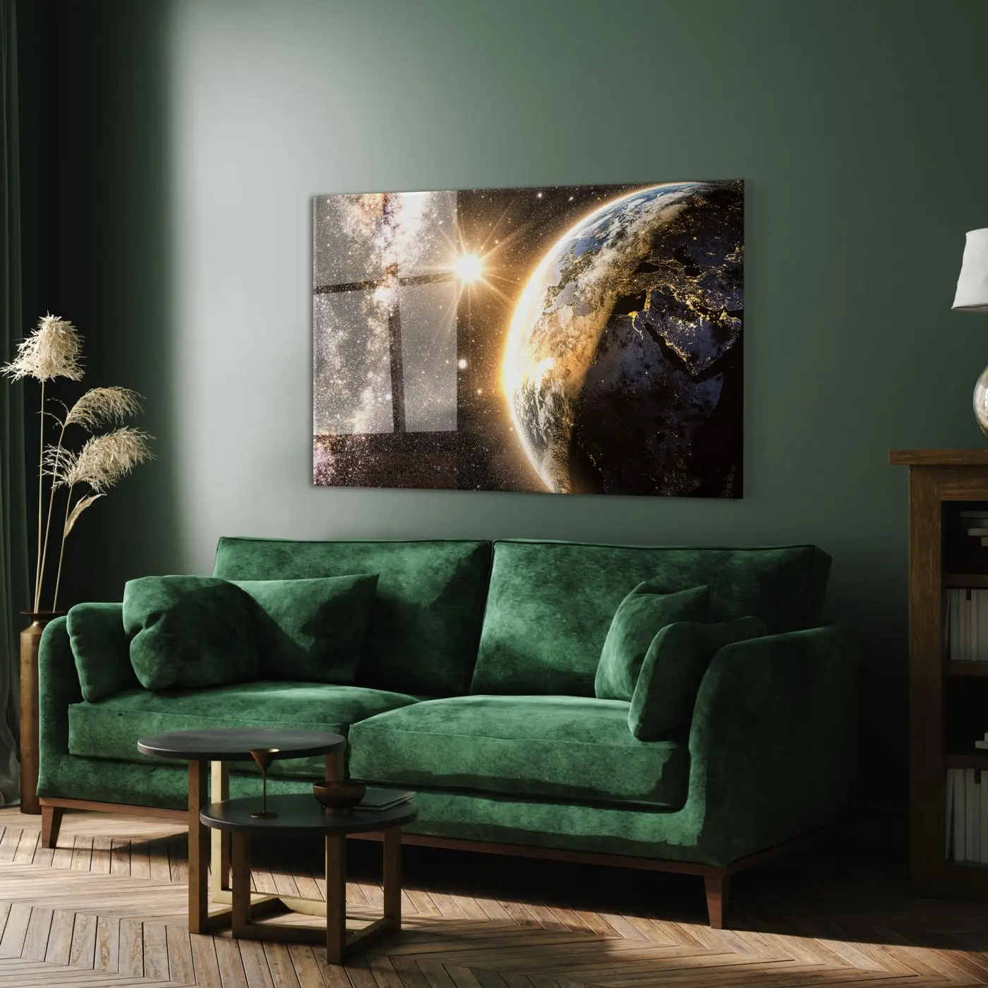 Glasbild Universe 80 x 120 cm