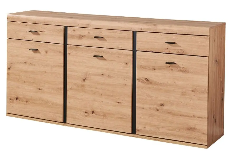Sideboard Kreta Artisan Eiche/schwarz 