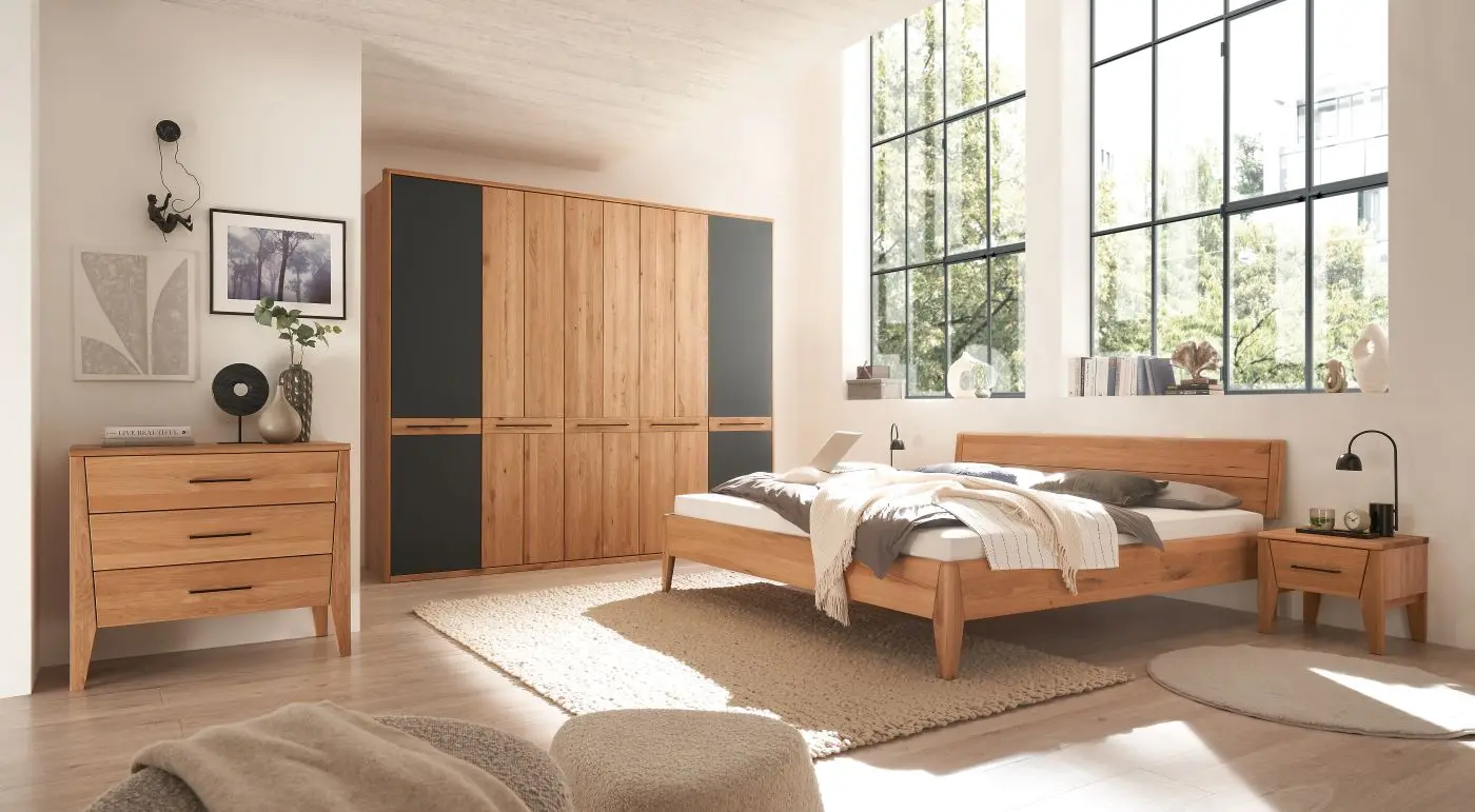 Massivholzbett SZ-0831 Wildeiche 180 x 200 cm