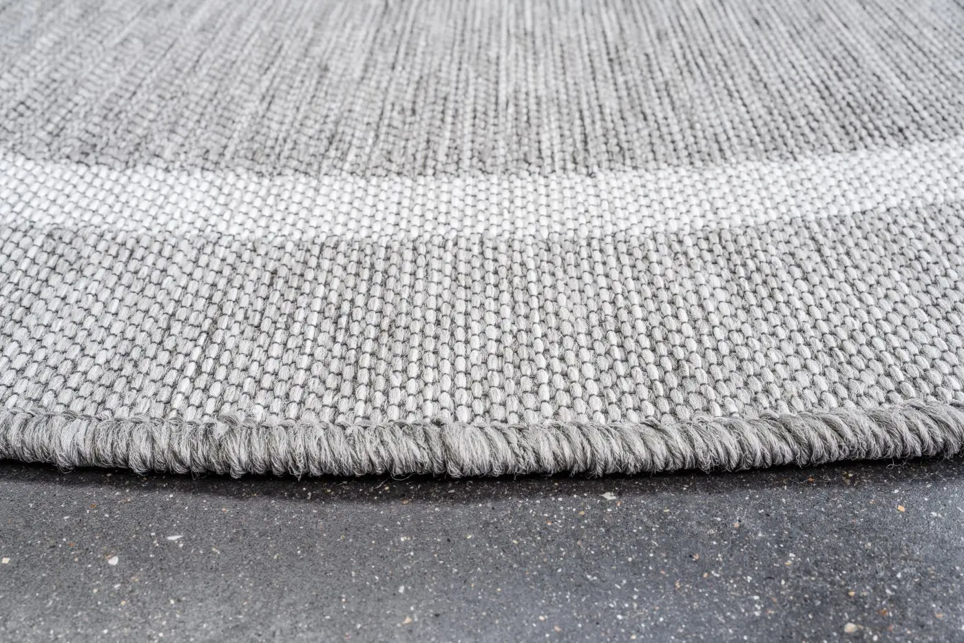 Teppich Newport 120 cm silber, grau rund 