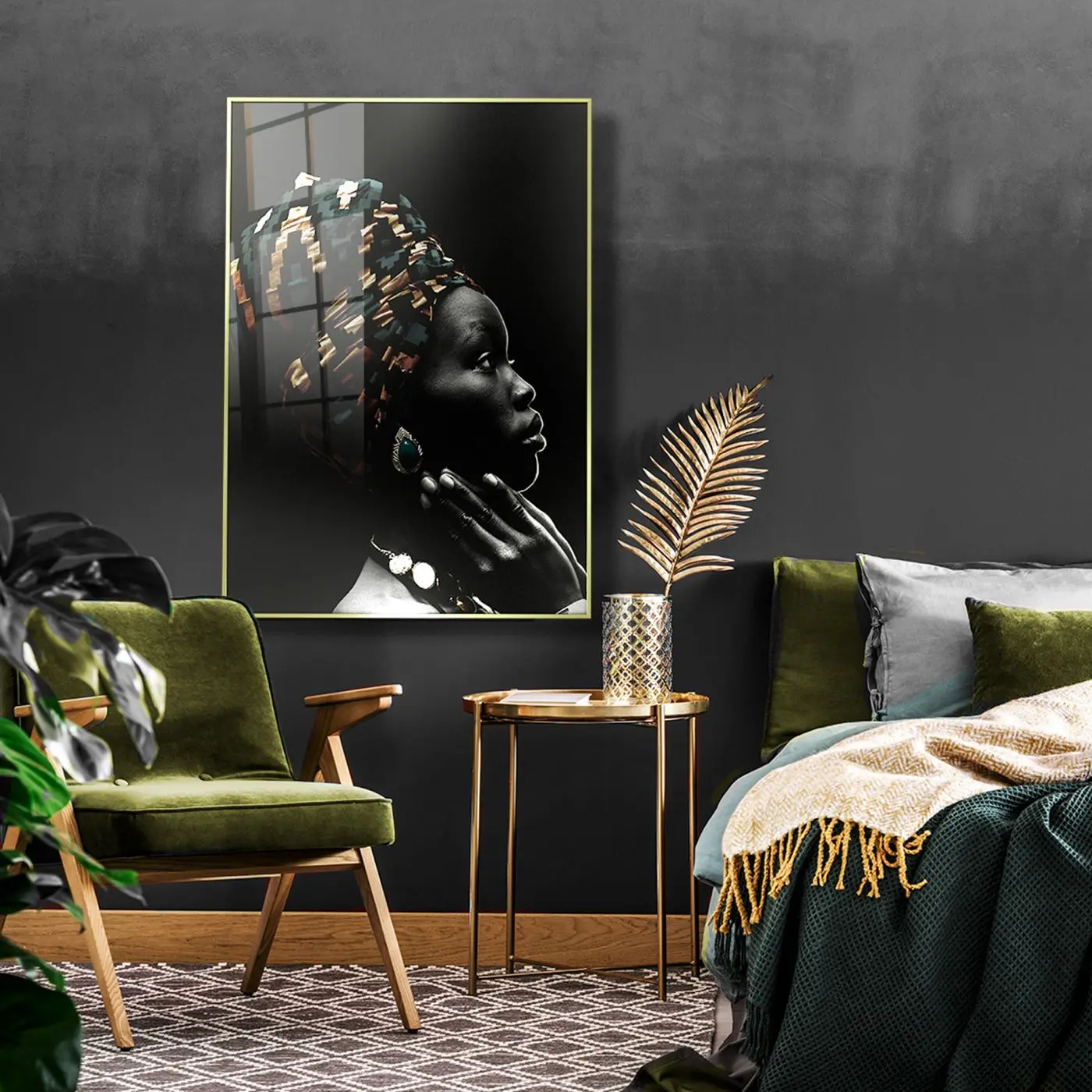 Glasbild African Jewel 80 x 120 cm