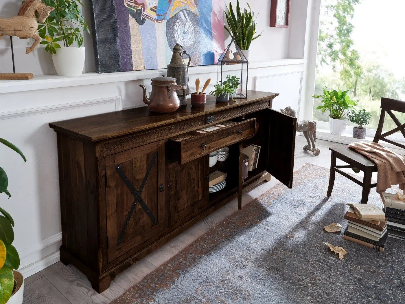 Sideboard WZ-0565 Akazie colonial 