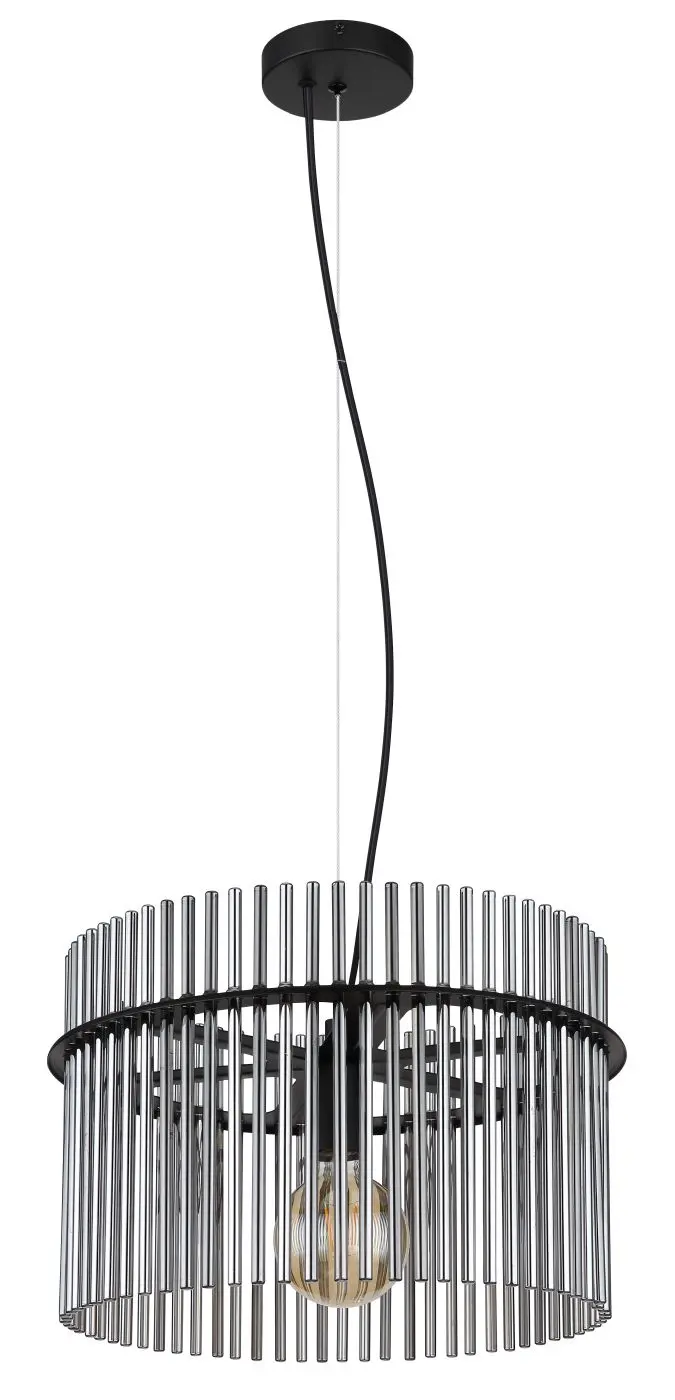 Pendelleuchte Gorley in schwarz matt