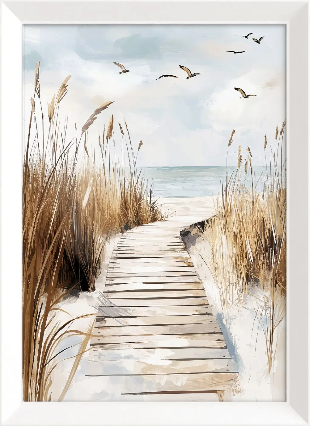 Bild gerahmt Coastal Path 50 x 70 cm
