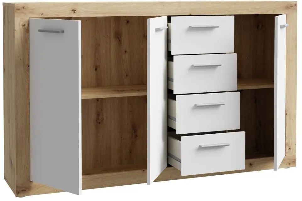 Kommode Baccio inkl. 4 Schubkästen & 3 Türen