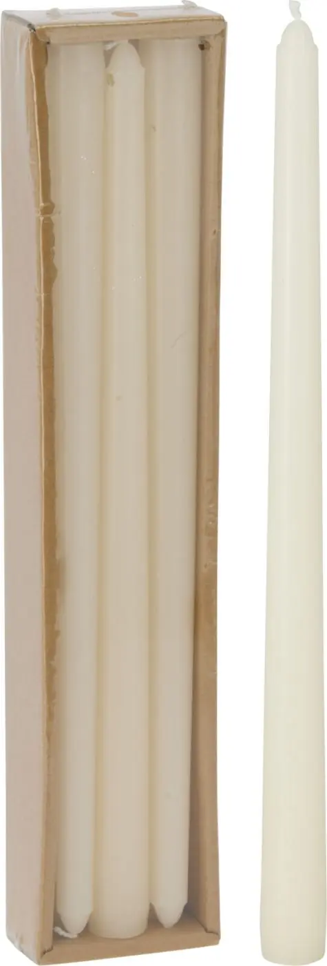 Stabkerzen 6er Set ivory