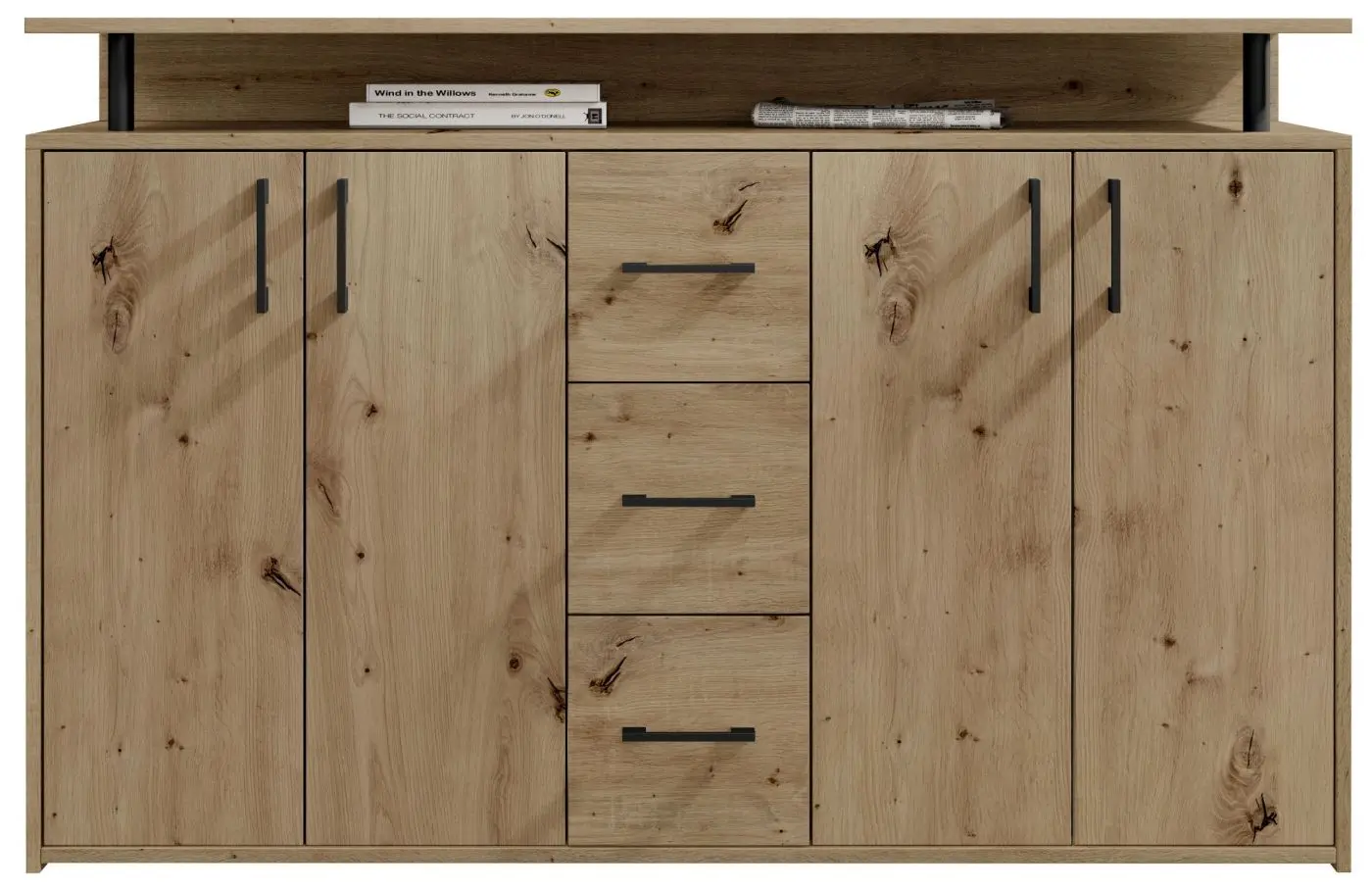 Highboard Drift 4-türig Artisan Eiche