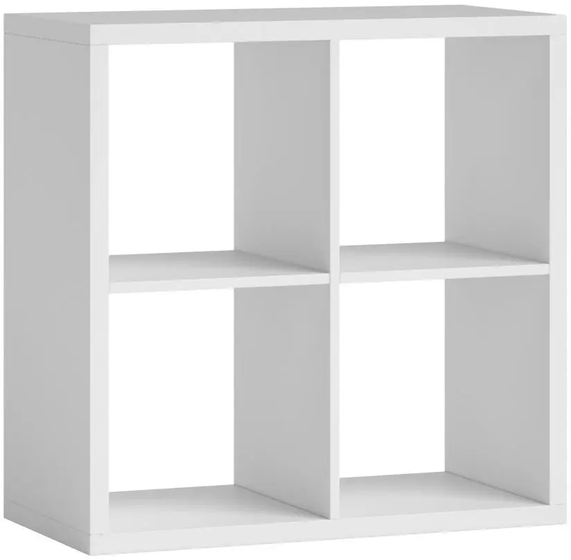 Raumteiler Style weiß mit 4 Fächern