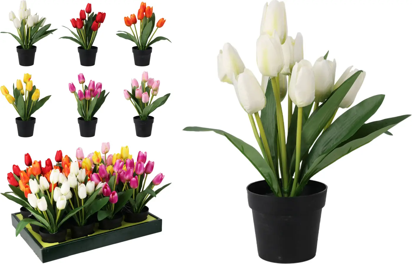 Deko-Tulpen im Topf Deko-Tulpen im Topf