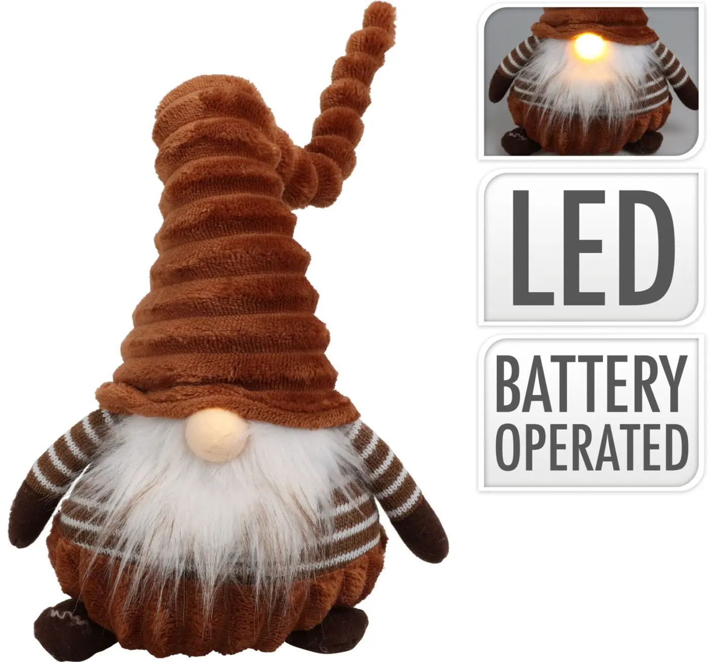 Zwerg mit LED, stehend