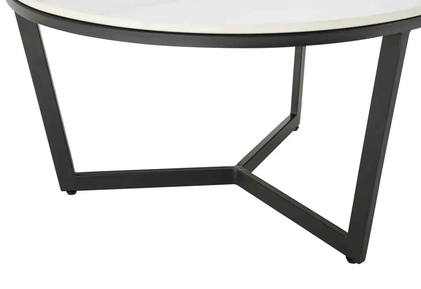 Couchtisch Harper 2 mit Keramikplatte weiß