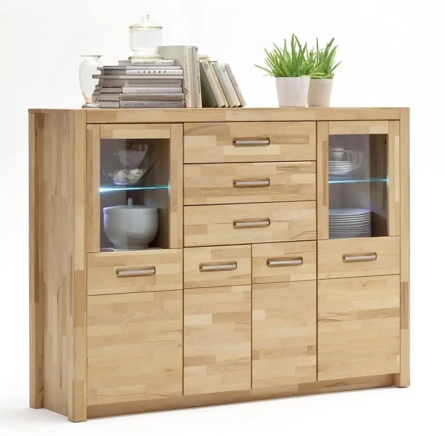 Highboard Fenja Kernbuche massiv
