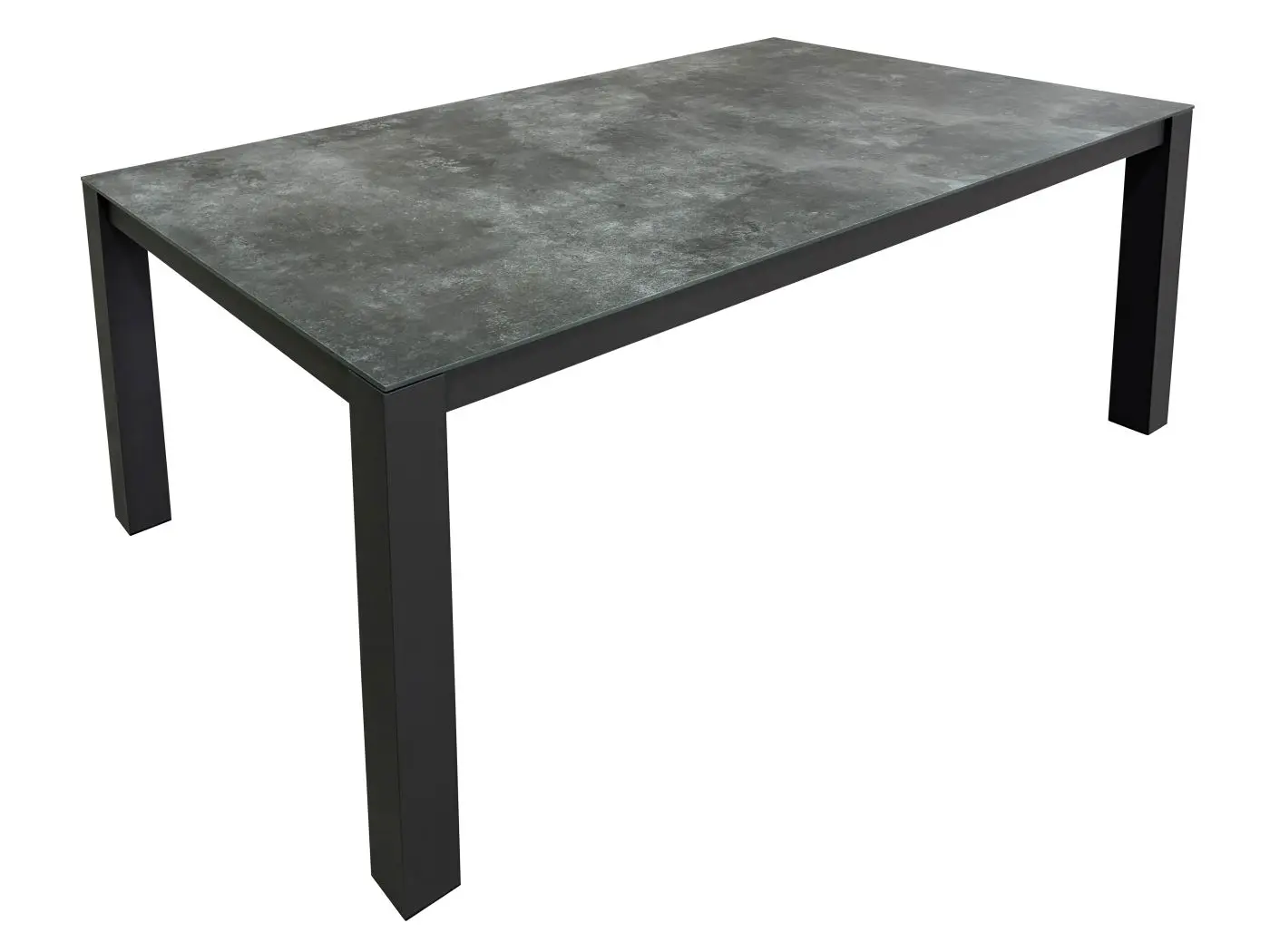 Gartentisch anthrazit 160 x 90 cm