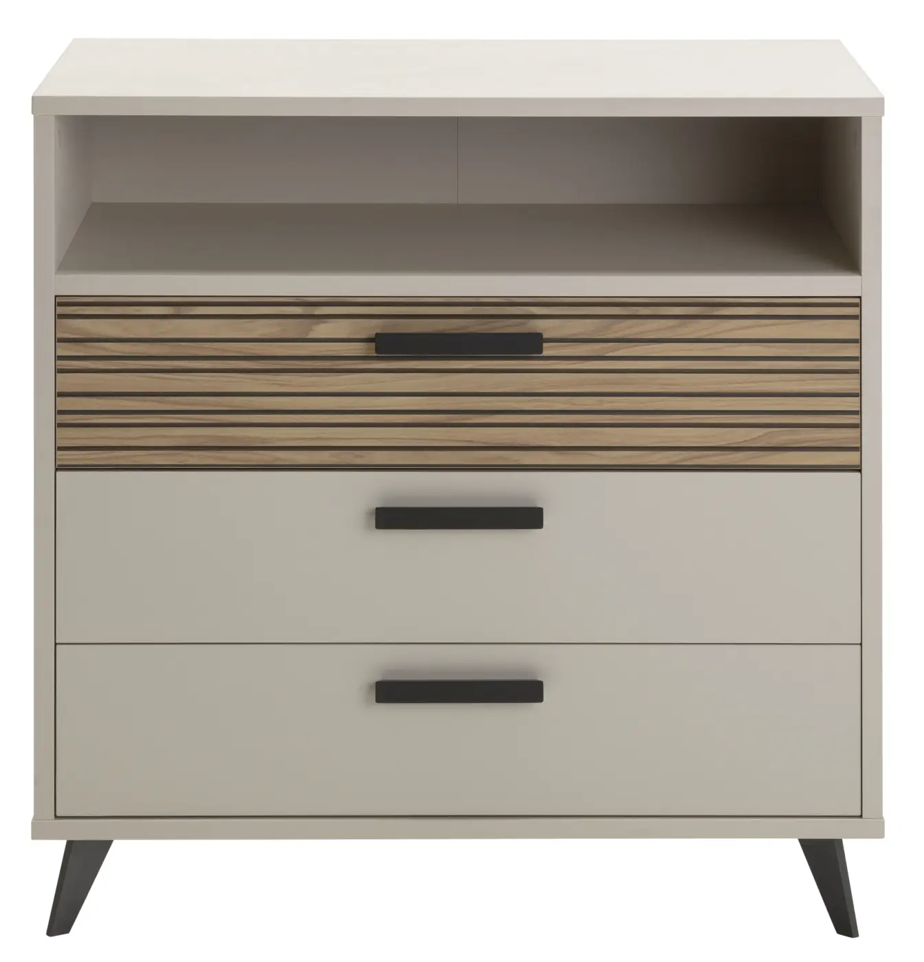 Kommode Bravo cashmere/strippedwood