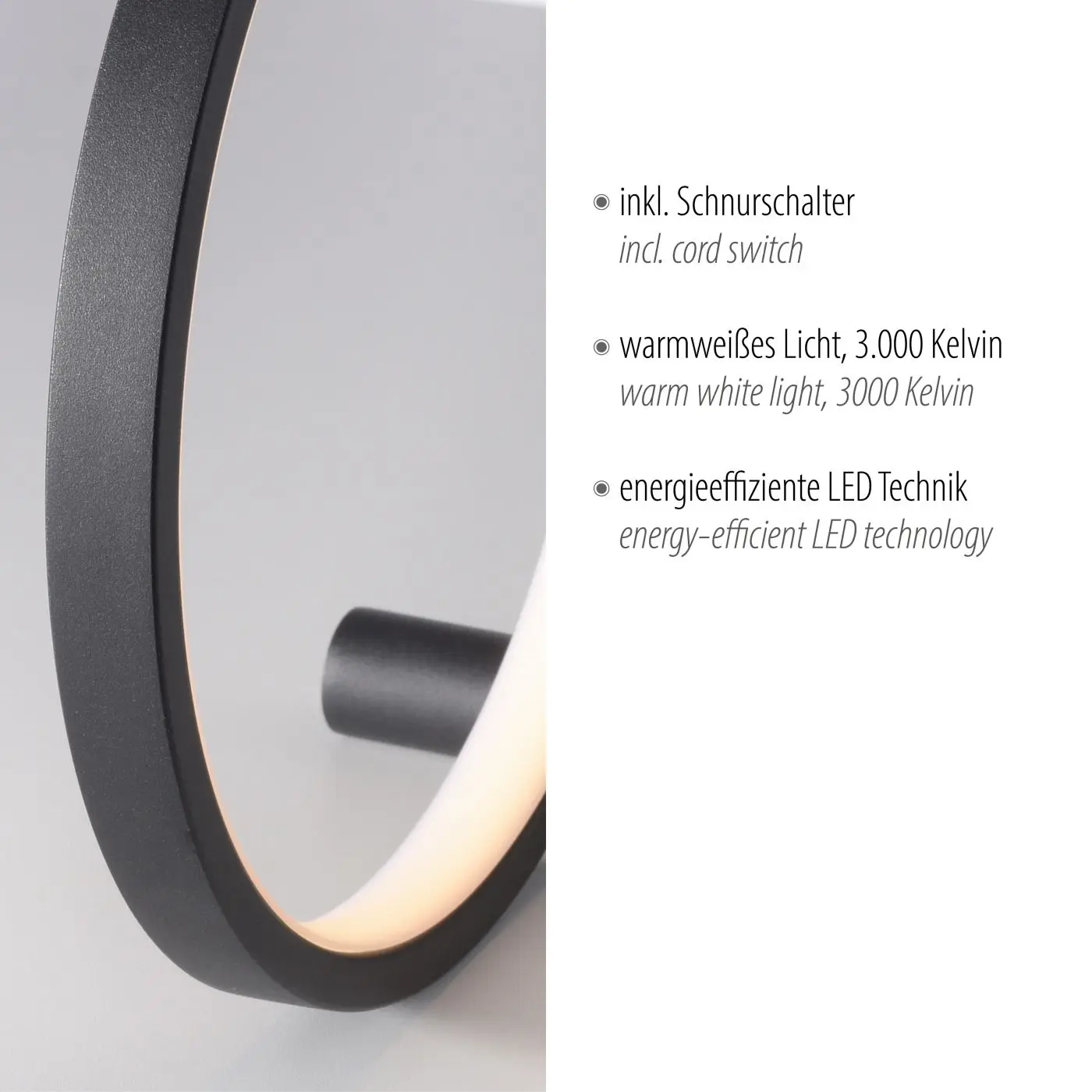 LED-Tischleuchte Mini Ritus schwarz