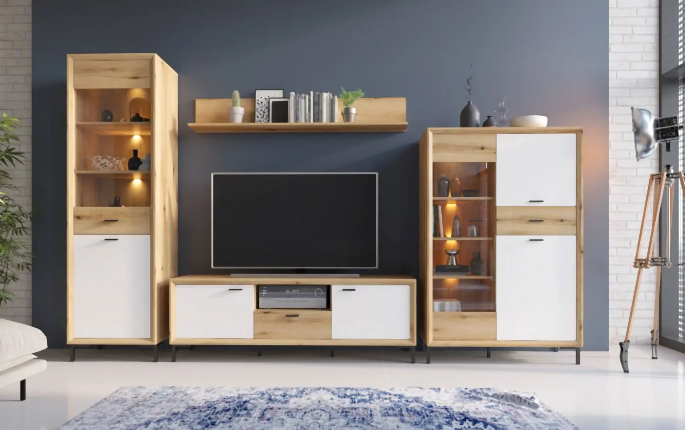 TV-Lowboard Marinella Coast Evoke Eiche