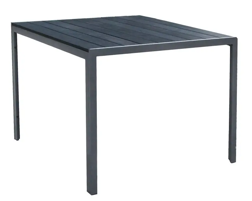 Gartentisch 90 x 90 in anthrazit
