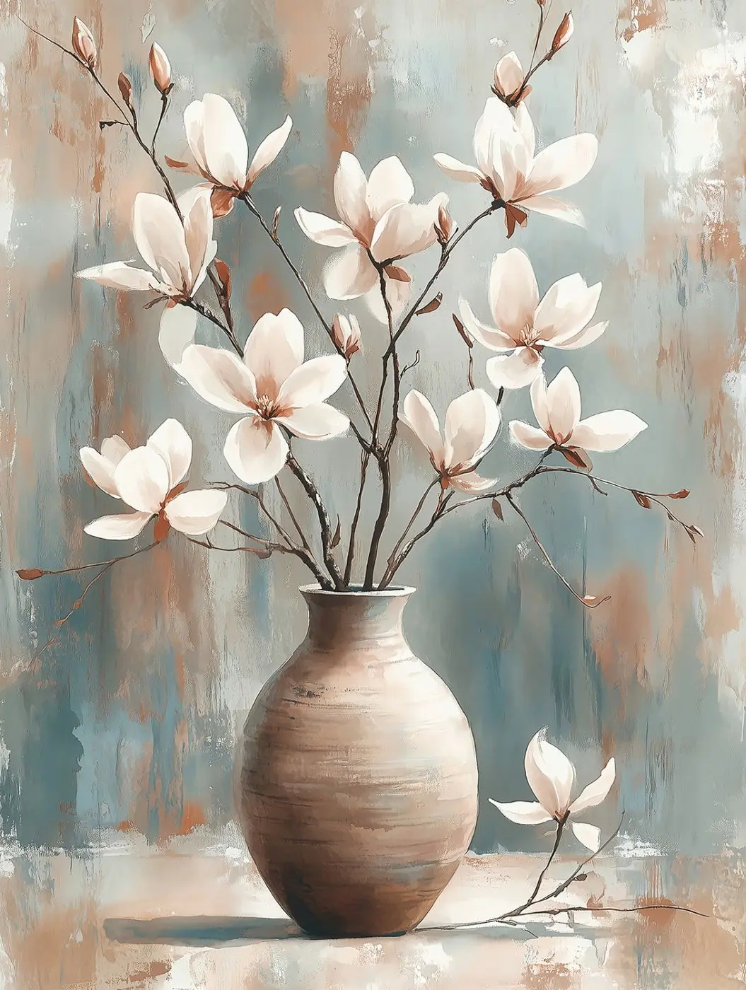 Leinwandbild Misty Magnolias 60 x 80 cm