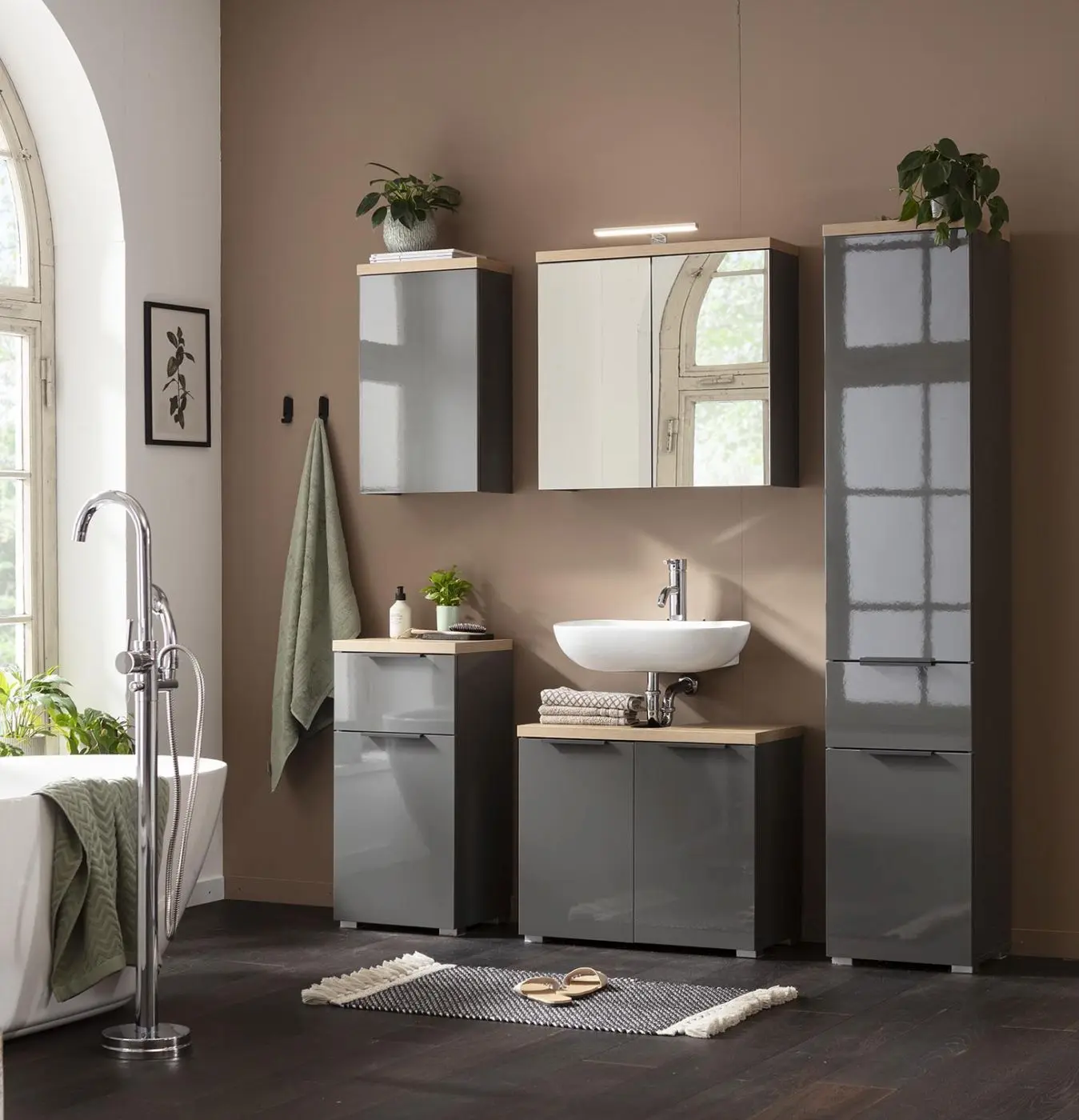 Bad-Wandschrank Mundi 40 x 67 x 22 cm