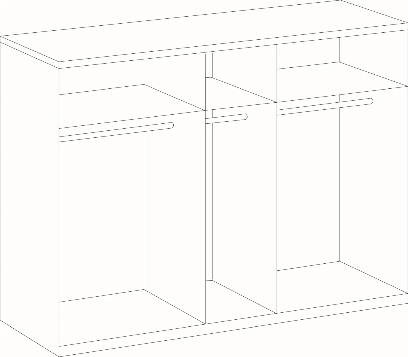 Drehtürenschrank Anna Artisan Eiche 