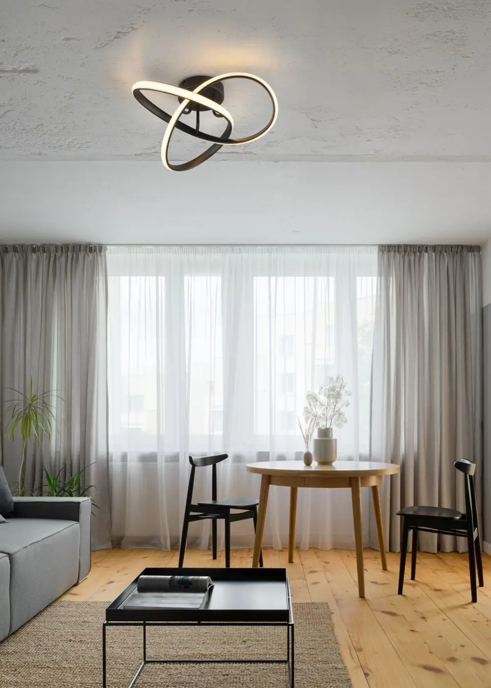 Deckenleuchte Meo schwarz