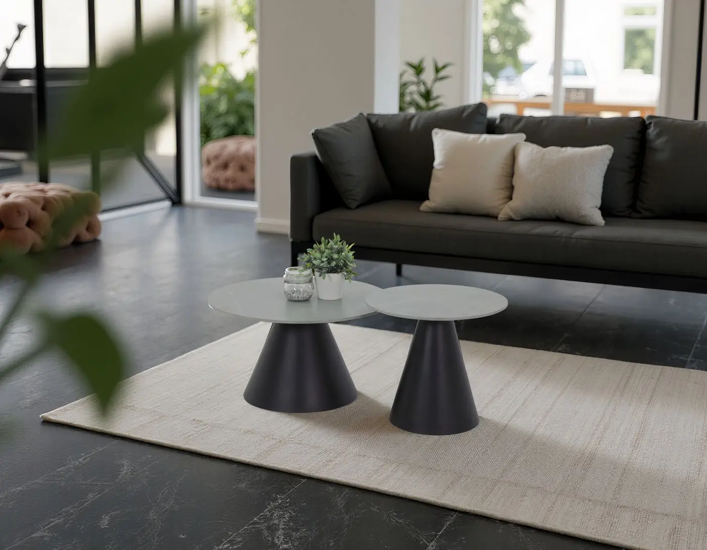 Couchtisch-Set Dustin grau