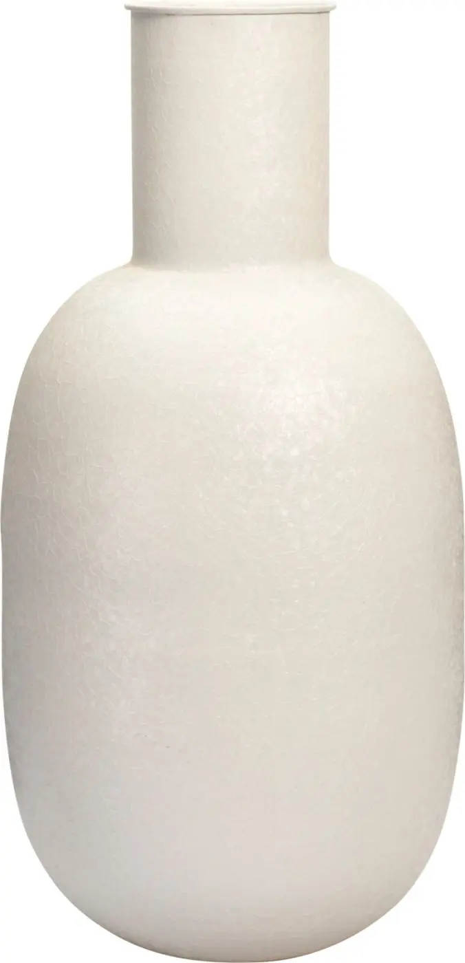 Vase weiß mit Sandfinish