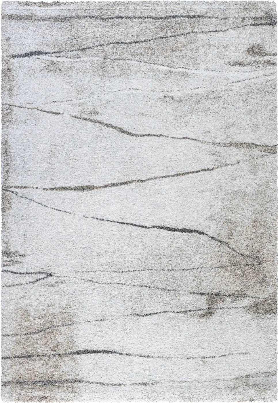Teppich Mehari 120 x 170 cm weiß, baun, grau