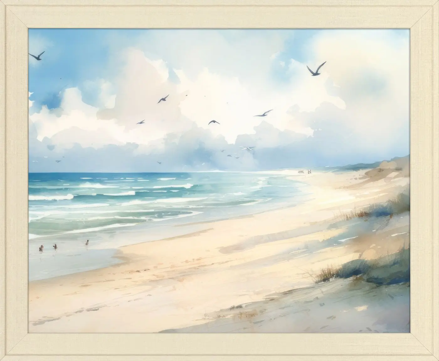 Kunstdruck gerahmt Düne 46 x 56 cm