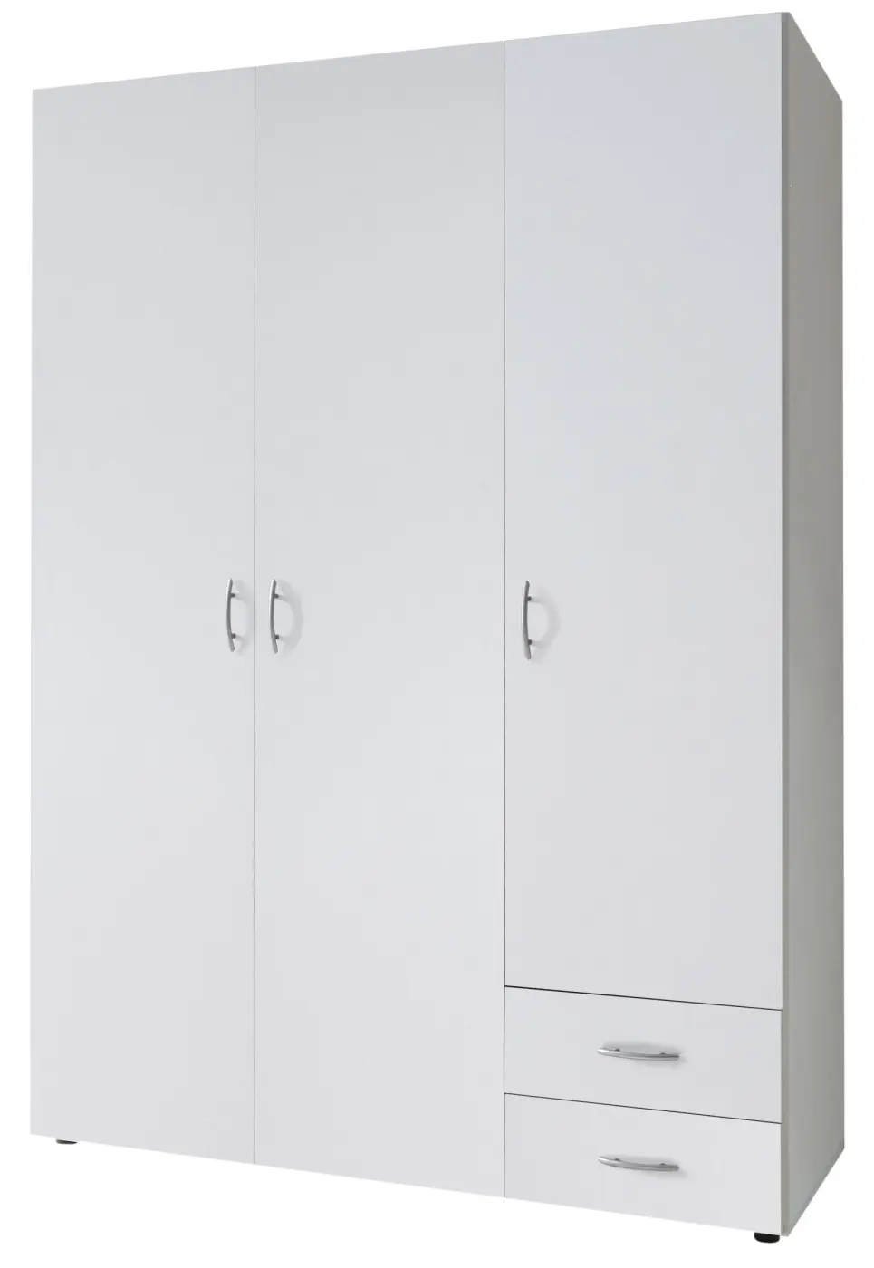 Drehtürenschrank Base 3-türig weiß
