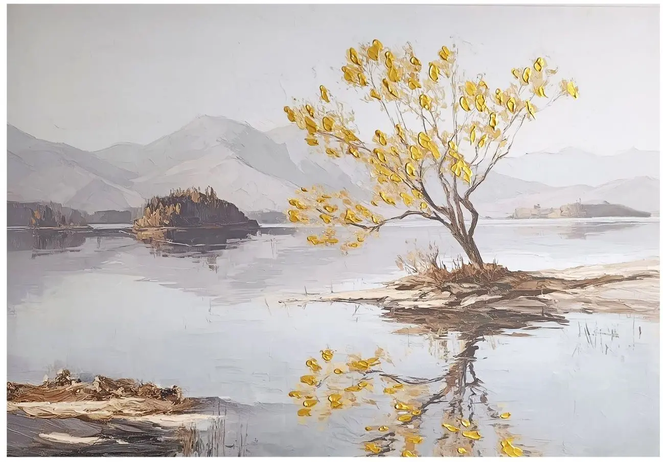 Leinwandbild Serene Lake 70 x 100 cm